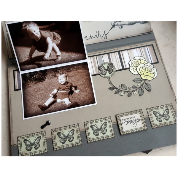 Lot De 5 Embellissements Scrapbooking Fleurs - Recollections (Rétiré) - NEUF