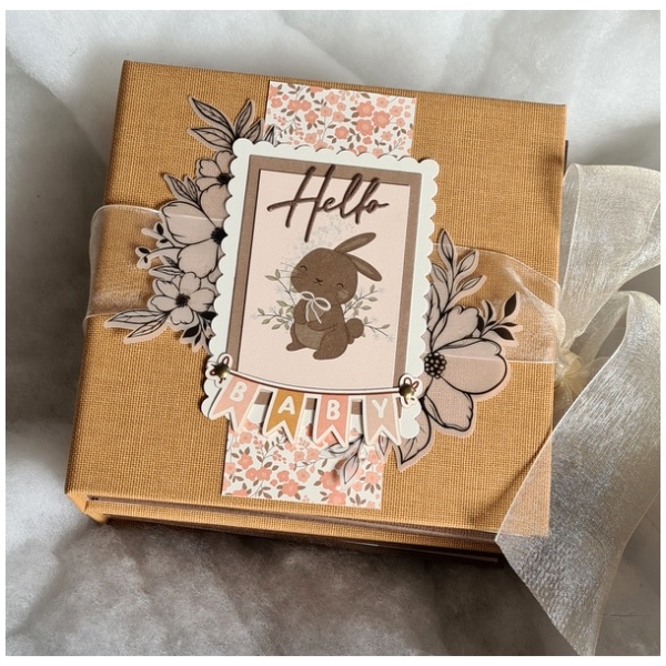 Kit Album Florilèges Design HELLO BABY GIRL