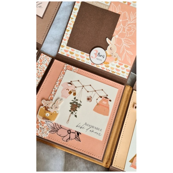 Kit Album Florilèges Design HELLO BABY GIRL – Image 9