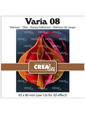 Crealies – Matrice de coupe Varia #8 – CHRISTMAS BAUBLE POINTY