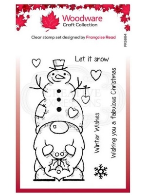 Woodware – Tampons clear SNOW GNOME