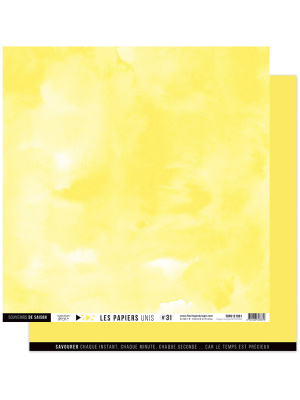 Florilèges Design – Papier uni n°31 JAUNE CITRON