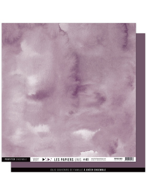 Florilèges Design – Papier uni n°41 PRUNE