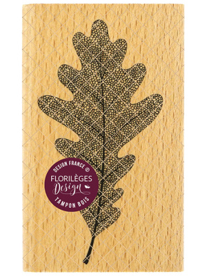 Florilèges Design – Tampon Bois FEUILLE DE CHÊNE