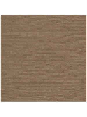 Papier uni 30.5 x 30.5 cm Bazzill Walnut texturé