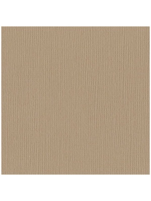 Papier uni 30.5 x 30.5 cm Bazzill Fawn texturé
