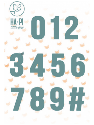 Ha.Pi Little Fox – Matrices de découpe CHIFFRES