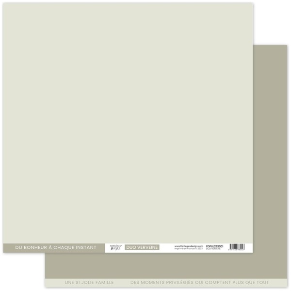 Florilèges Design - Papier uni DUO VERVEINE