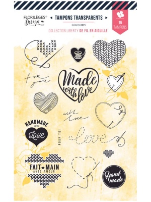 Florilèges Design – Tampons clear DU COEUR À L’OUVRAGE
