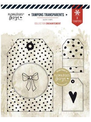 Florilèges Design – Tampons clear ENCHANTEMENT – TROIS ÉTIQUETTES
