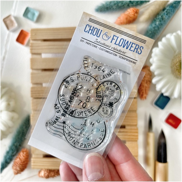 Chou & Flowers - Tampon clear FOND TIMBRE - SOUVENIRS D'ÉTÉ – Image 2