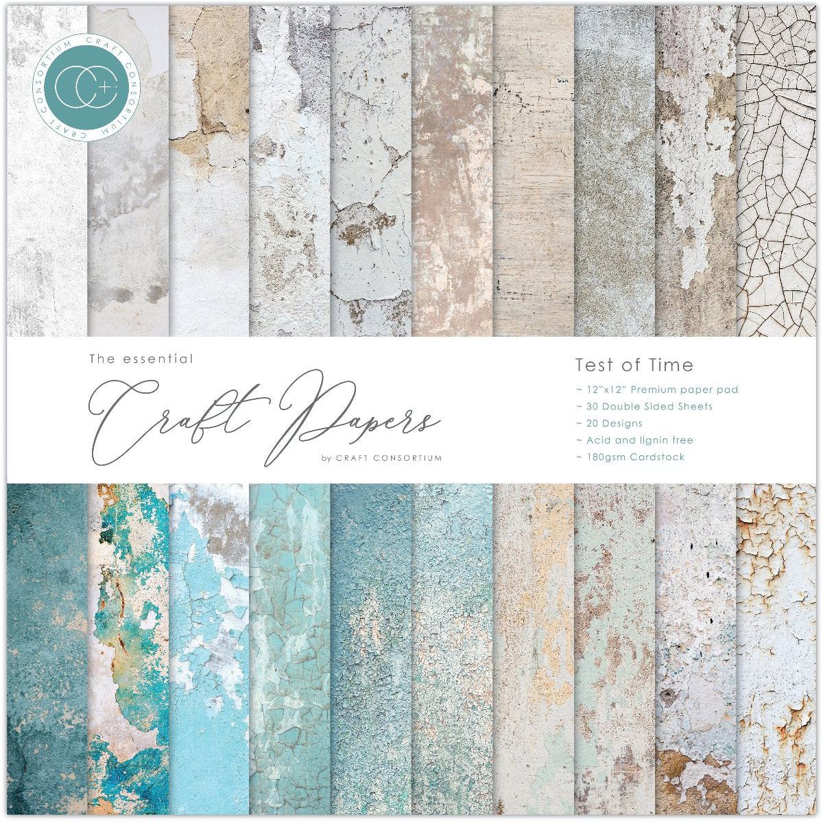 Craft Consortium - The Essential - Paper pad 12 x 12 - TEST OF TIME