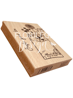 Florilèges Design – Tampon Bois CARNET NATURE  – ENVELOPPE POUR TOI