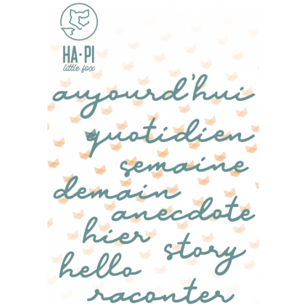 Ha.Pi Little Fox - Matrices de découpe BANDE ORIGINALE, FACE A - MOTS DU QUOTIDIEN