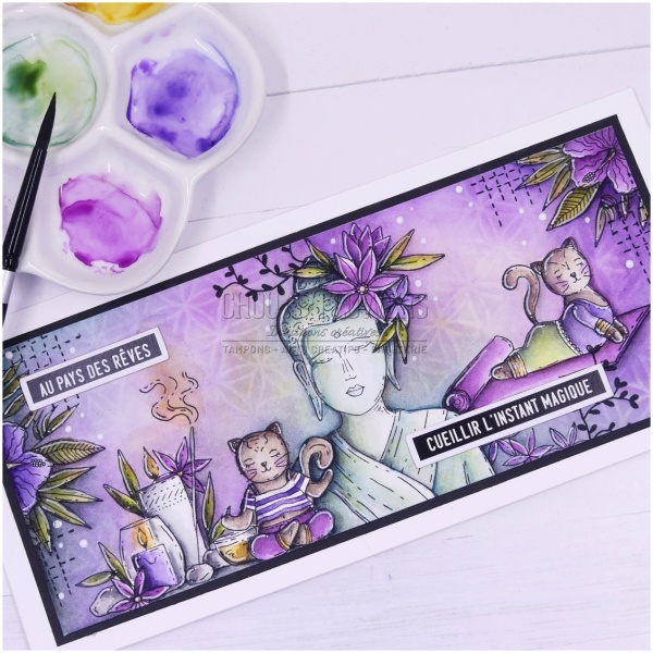Chou & Flowers - Tampons clear LES CHATONS YOGA - VIBRATIONS – Image 3