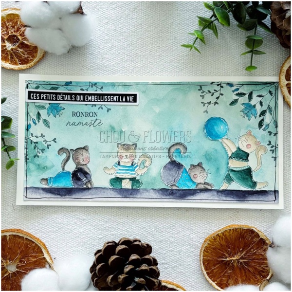 Chou & Flowers - Tampons clear LES CHATONS YOGA - VIBRATIONS – Image 2