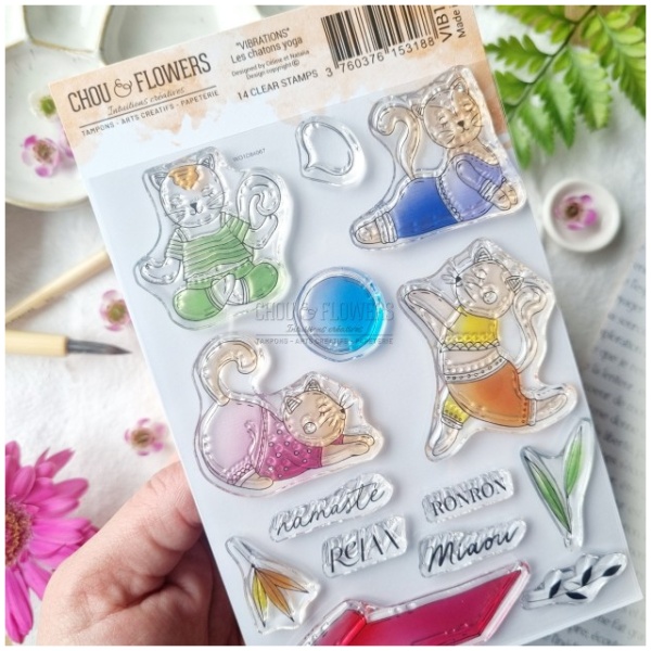 Chou & Flowers - Tampons clear LES CHATONS YOGA - VIBRATIONS