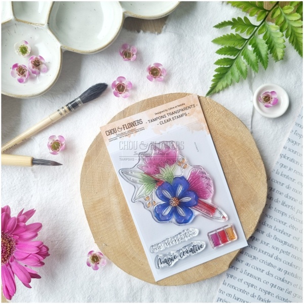 Chou & Flowers - Tampon Clear CRAYON FLEURI - VIBRATIONS – Image 5