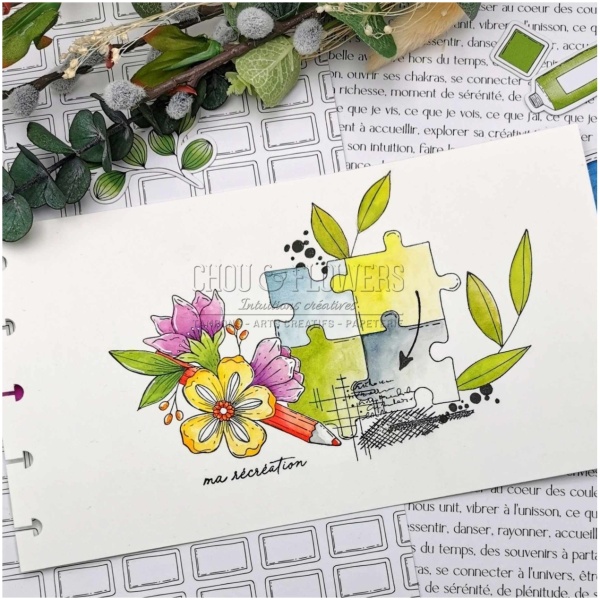 Chou & Flowers - Tampon Clear CRAYON FLEURI - VIBRATIONS – Image 4