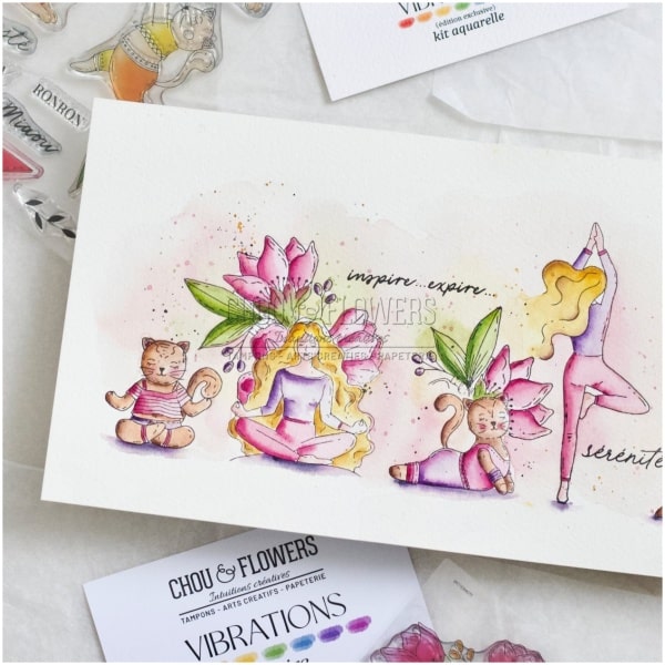 Chou & Flowers - Tampon Clear CRAYON FLEURI - VIBRATIONS – Image 3
