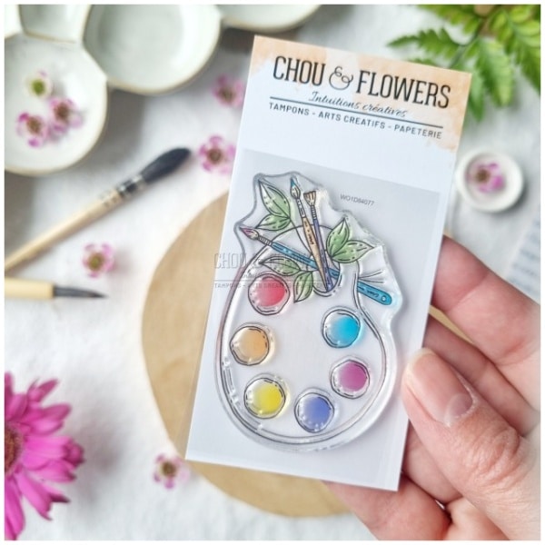 Chou & Flowers - Tampon clear PALETTE ARTISTE - VIBRATIONS