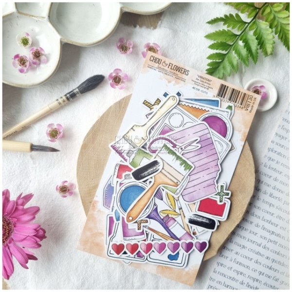CHOU & FLOWERS - Die-cuts ARTISTE - VIBRATIONS