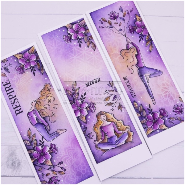 Chou & Flowers- Pochoir FLEURS DE VIE - VIBRATIONS – Image 3