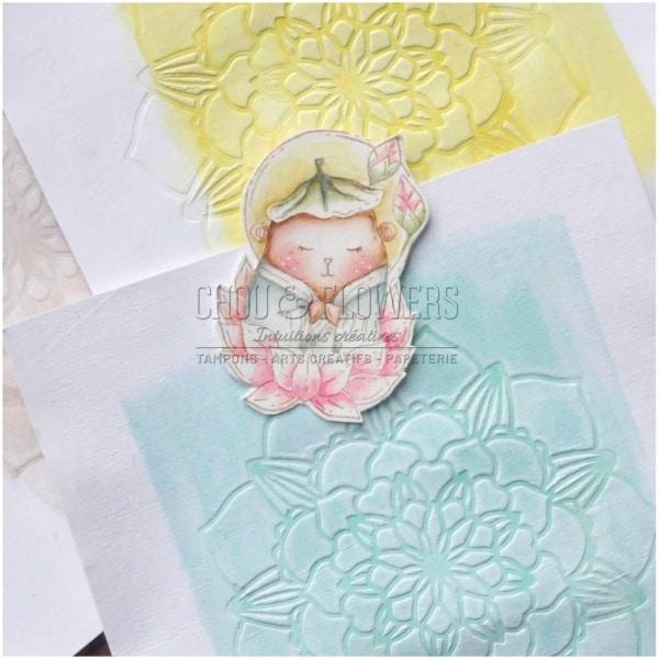 Chou & Flowers- Pochoir FLEUR MANDALA 2 - VIBRATIONS – Image 5