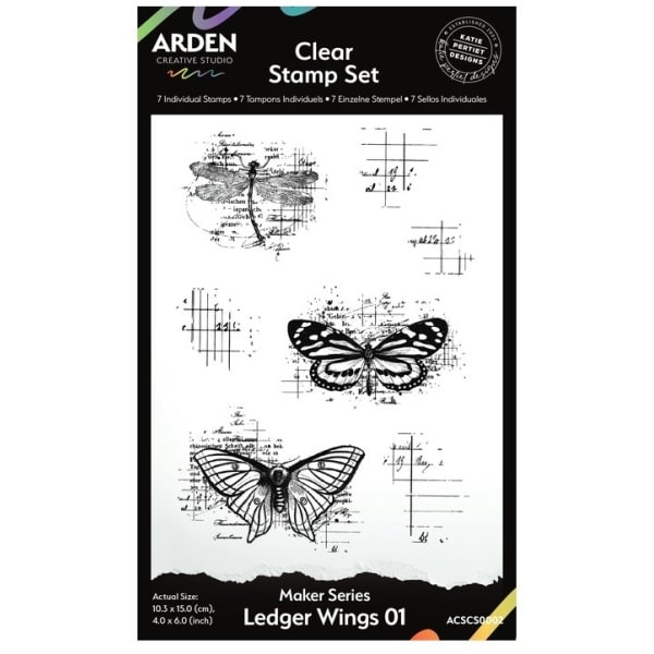 Arden Creative Studio - Tampons Clear LEDGER WINGS - Katie Pertiet Designs - Collection HIDDEN CREEK