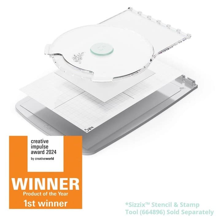 SIZZIX - Outil d'impression rotatif STAMP & SPIN TOOL ACCESSORY 666614 – Image 4