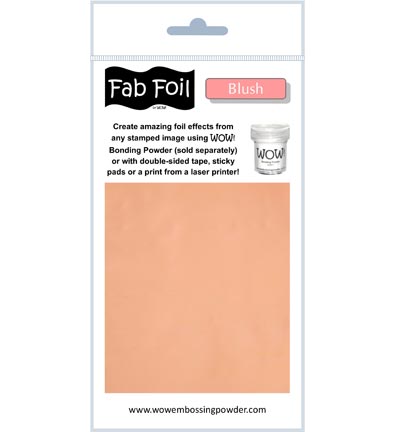 WOW! - Feuille métallisée FAB FOIL - BLUSH - W216-SAL30