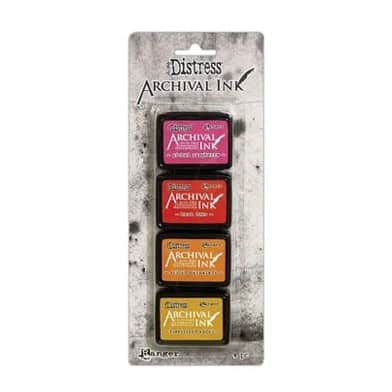 RANGER - Set 4 mini pads Encre Distress ARCHIVAL INK - KIT #1