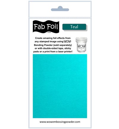 WOW! - Feuille métallisée FAB FOIL - TEAL - W216-BLG30