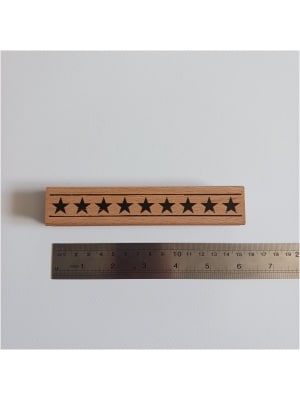 Seconde main – Tampon BORDURE ÉTOILÉE