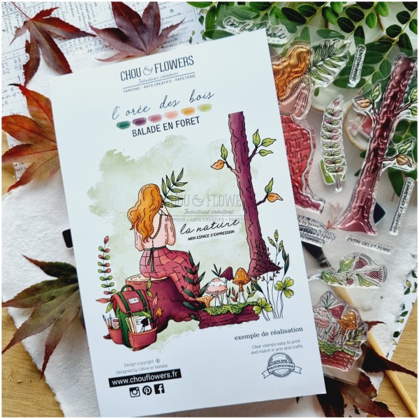 Chou & Flowers - Tampons Clear BALADE EN FORÊT - L'ORÉE DES BOIS – Image 2