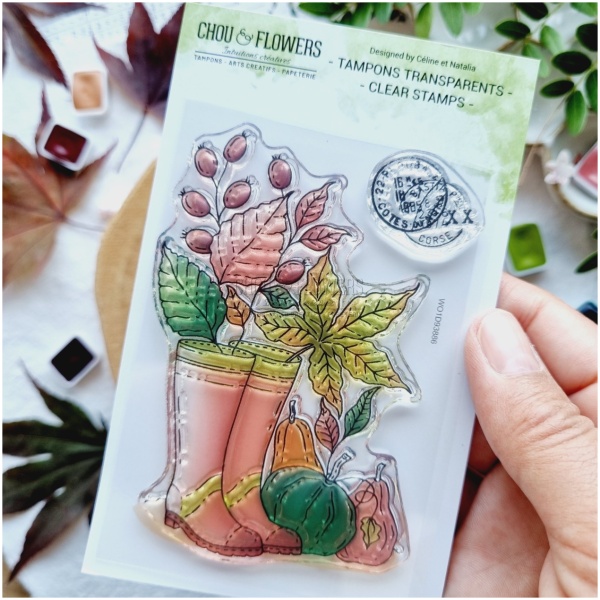 Chou & Flowers - Tampons Clear LES BOTTES DE PLUIE - L'ORÉE DES BOIS – Image 2