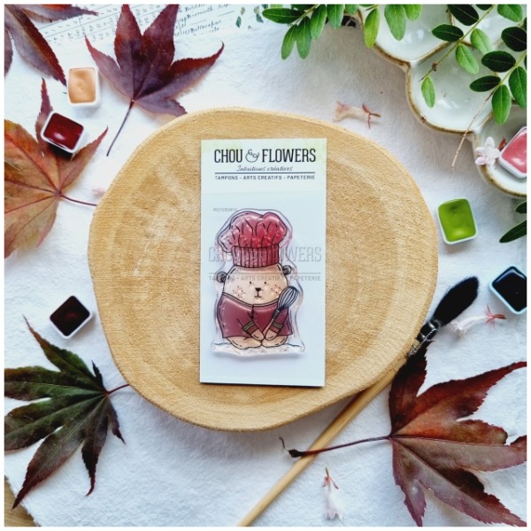 Chou & Flowers - Tampon clear DOUDOU CUISINIER - L'ORÉE DES BOIS