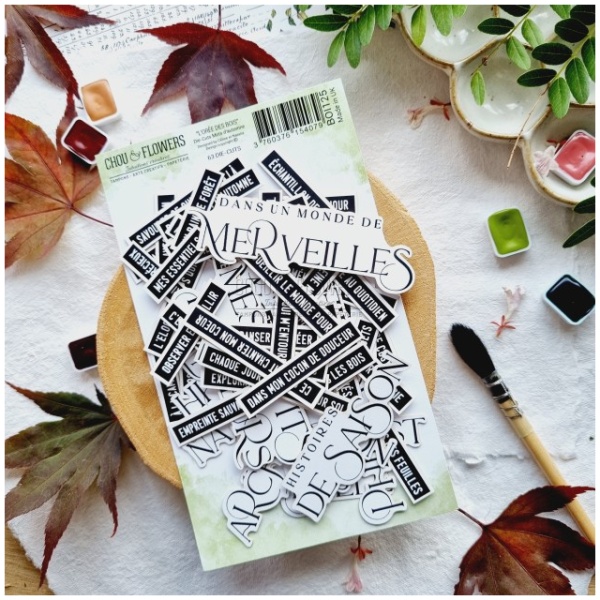 CHOU & FLOWERS - Die-cuts MOTS D'AUTOMNE - L'ORÉE DES BOIS