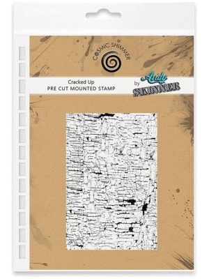 Cosmic Shimmer – Tampon en caoutchouc CRACKED UP – Andy Skinner
