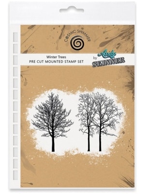 Cosmic Shimmer – Tampons en caoutchouc WINTER TREES – Andy Skinner