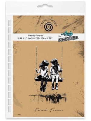 Cosmic Shimmer – Tampons en caoutchouc FRIENDS FOREVER – Andy Skinner