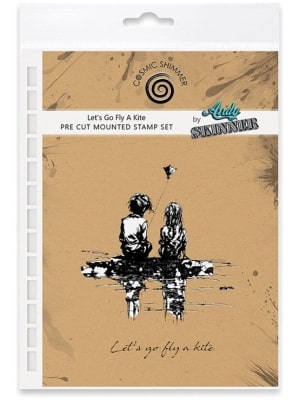 Cosmic Shimmer – Tampons en caoutchouc LET’S GO FLY A KITE – Andy Skinner
