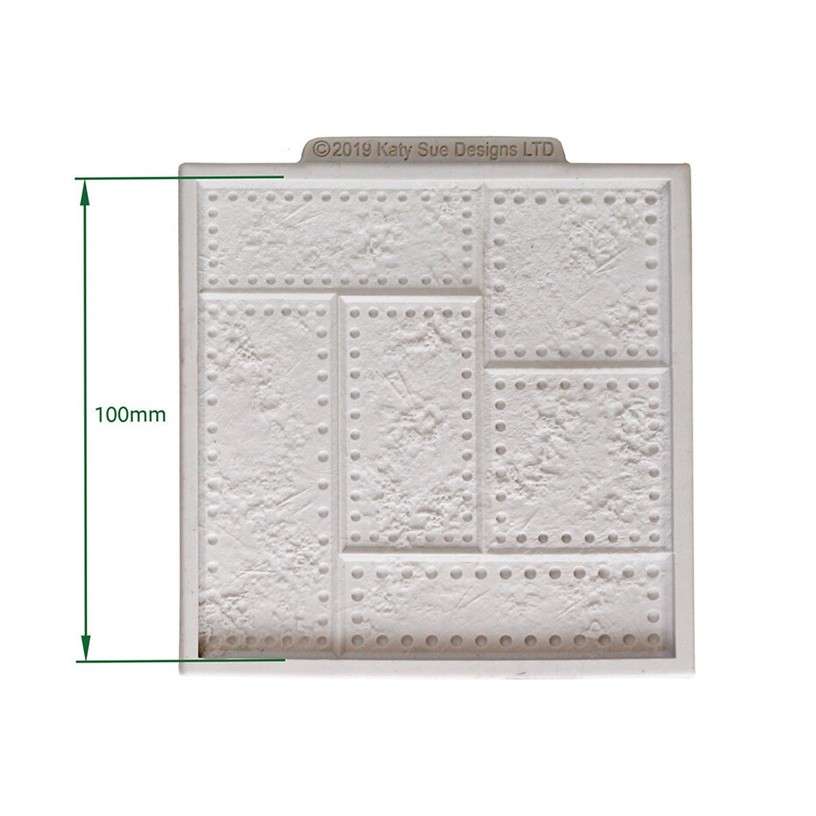 Cosmic Shimmer - Moule en silicone RIVETED METAL PLATE - Katy Sue – Image 2