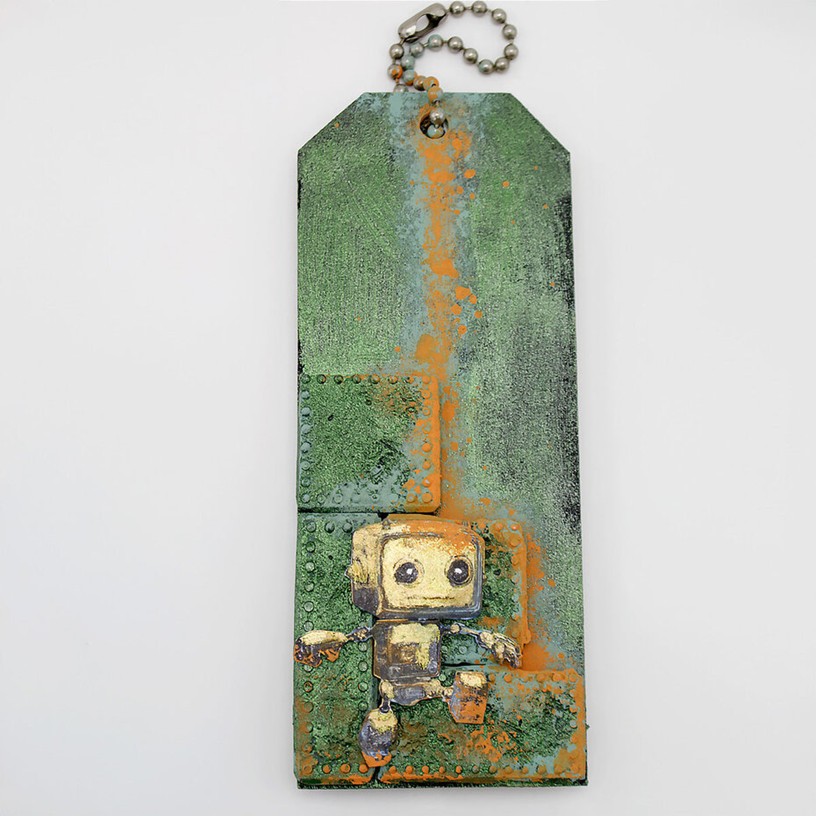 Cosmic Shimmer - Moule en silicone RIVETED METAL PLATE - Katy Sue – Image 3