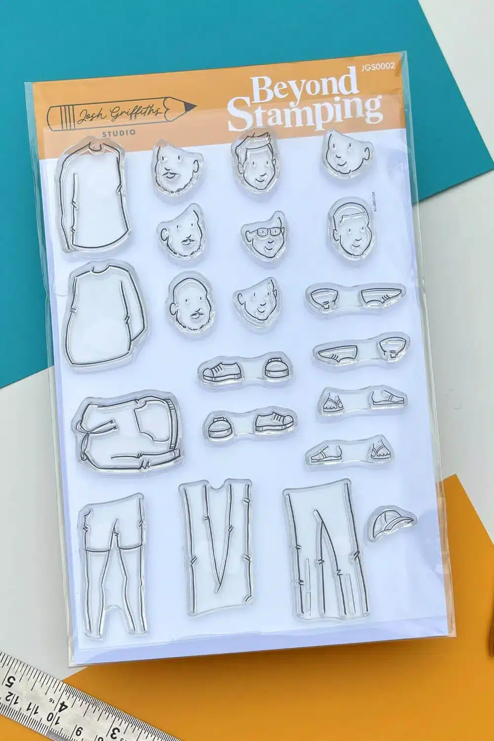 Josh Griffiths Studio - Beyond Stamping - LOT 3 Sets Tampons clear CUSTOM PORTRAIT #1, #2 et #3 – Image 3