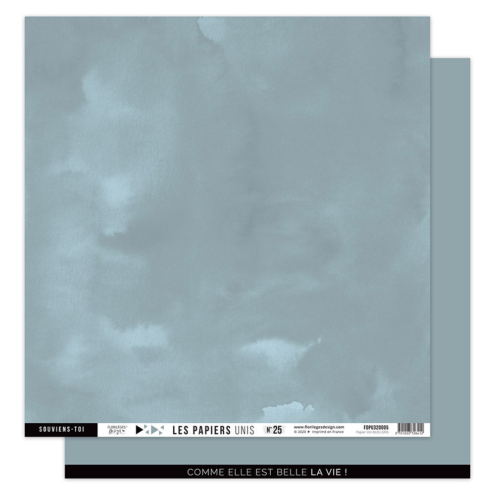 Papiers Unis Scrapbooking 30.5x30.5cm - Lot 8 Feuilles - Création DIY