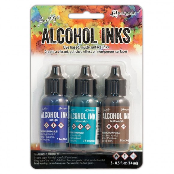 Kit Mini Encres Distress Tim Holtz - 14 Couleurs Pour Scrapbooking Et Effets Vieillis - Sans Acide